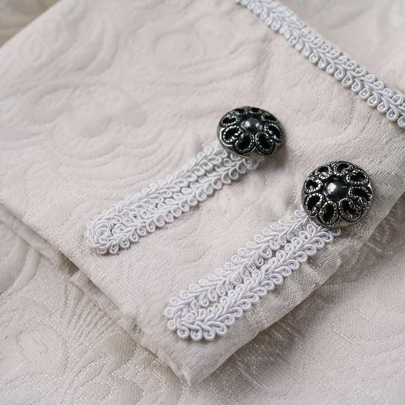 ชุดคลุมพระยุคกลางสไตล์เรโทรสำหรับผู้ชาย เสื้อคลุมหมอแม่มดยาวสำหรับวันฮาโลวีน ตัดเย็บได้ตามต้องการ ชุดคอสเพลย์ยุคเรอเนซองส์