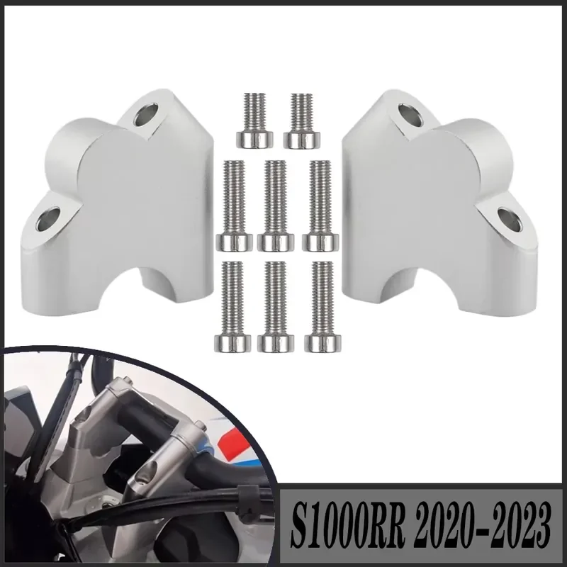 para-s-1000xr-s-1000-xr-2020-2021-2022-2023-piezas-de-motocicleta-adaptador-de-extension-de-abrazadera-de-manillar-de-aluminio