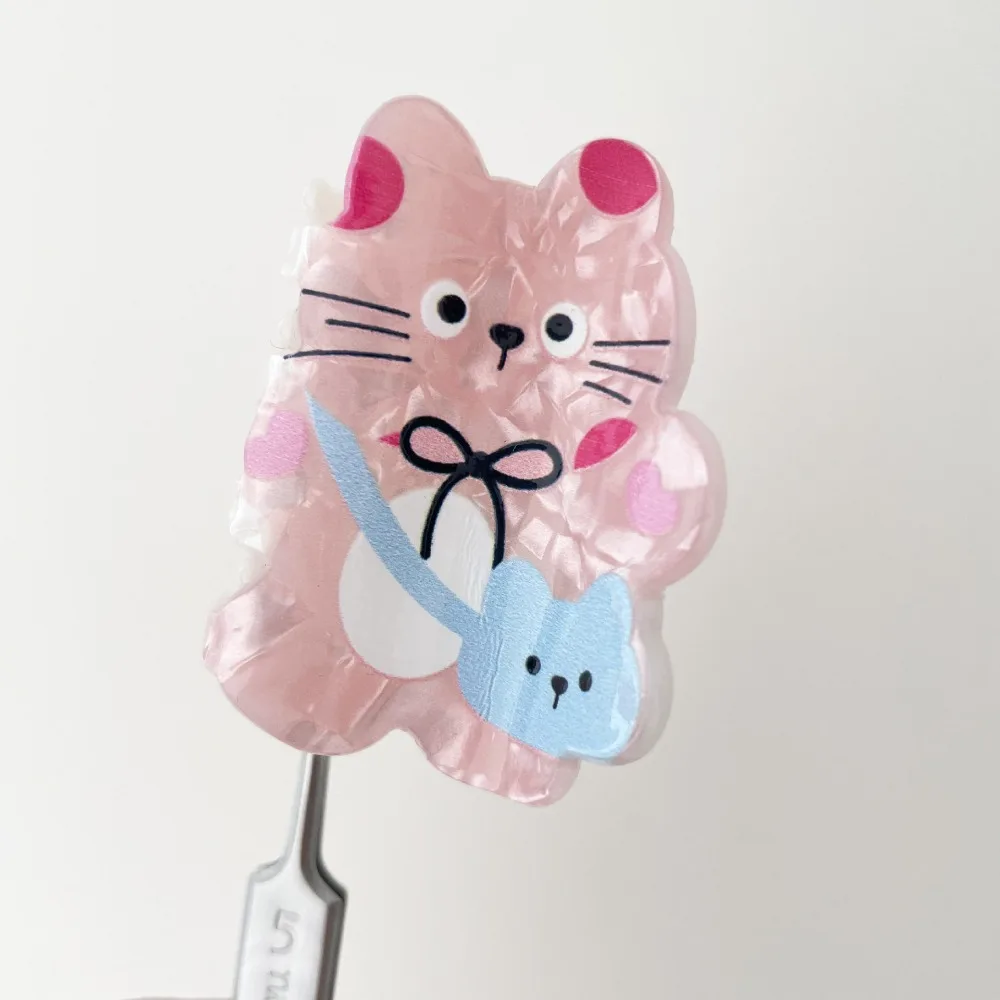 

Модный корейский стиль, мультяшная заколка для волос с животными, коготь, кролик, щенок, милый кот, зажим в виде краба, креативная заколка для волос Kawaii Sweet Bear, женская