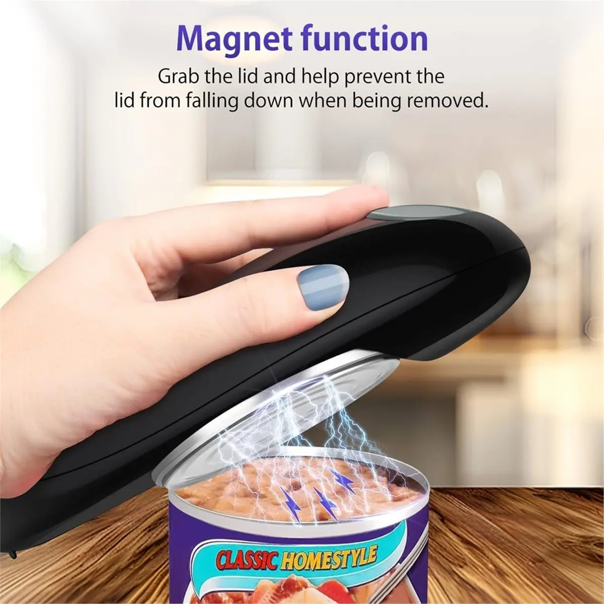 828 Mega Sale Electric Can Opener, One-Touch Automatic Can Opener,Kitchen Gadget Can Openers Electric for Seniors with Arthritis