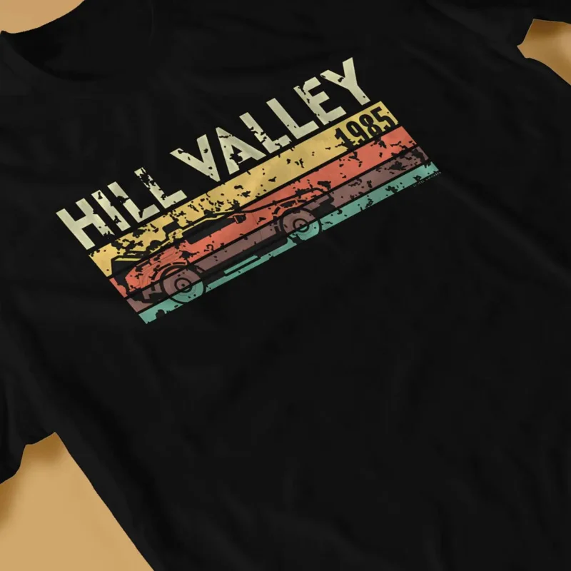 Back To The Future Men\'s TShirt Hill Valley Distinctive T Shirt Graphic Sweatshirts New Trend