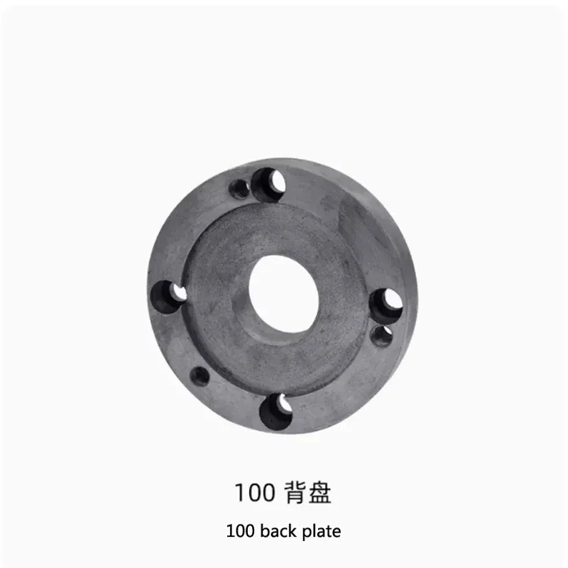 Imagem -04 - Placa Traseira de Torno Pequeno Acessórios para Instrumentos Chuck Cover Placa de Conexão Alta Qualidade 125 mm 100 mm