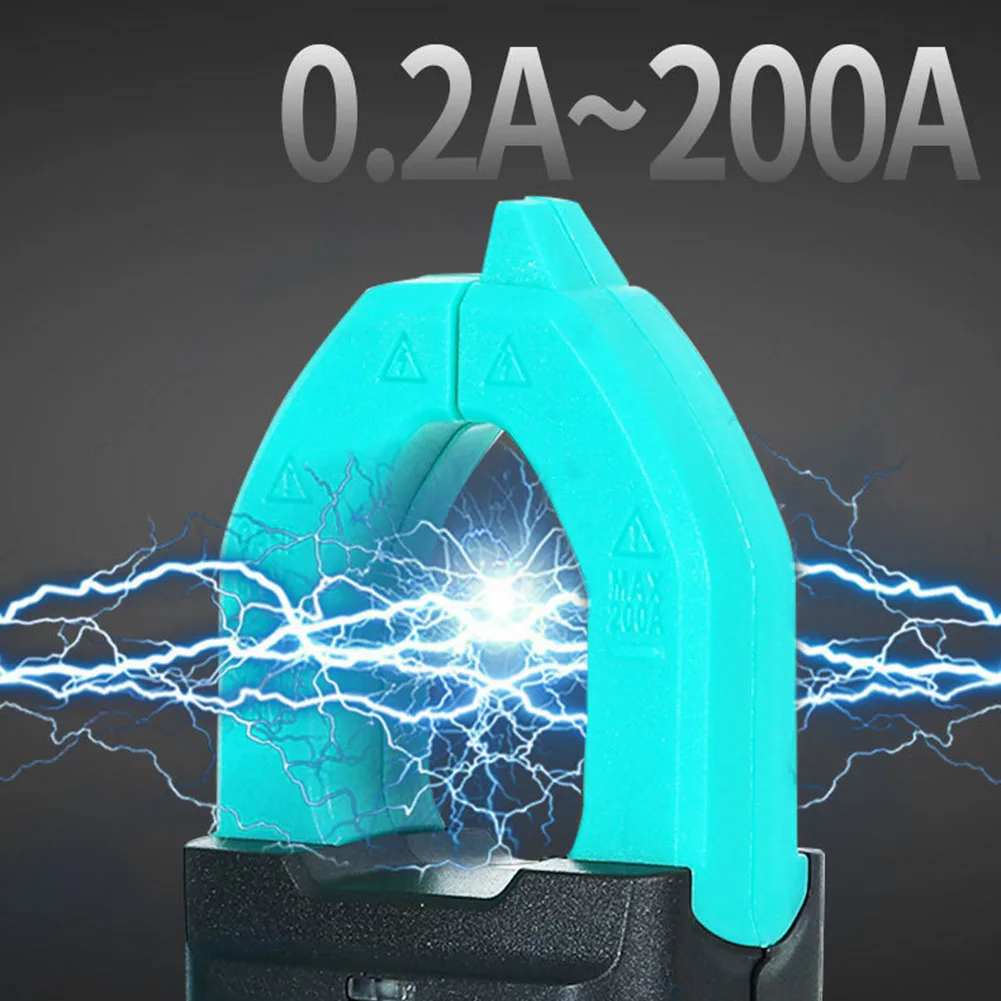HLP618 Digital Clamp Meter Featuring Non-Contact Voltage Detection NCV Function AC Current 200A Auto-Ranging Backlit Screen
