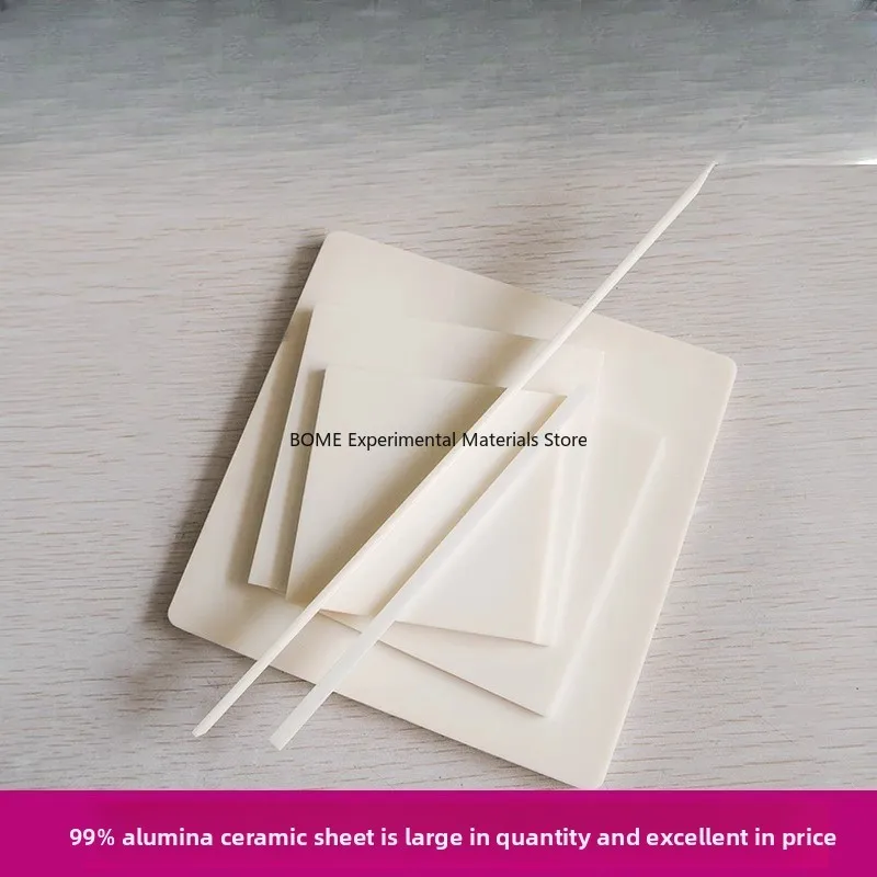 99 Alumina Ceramic Sheet High Temp 50 100 150mm Insulating Thermal Conductive Wear Resistant Customizable