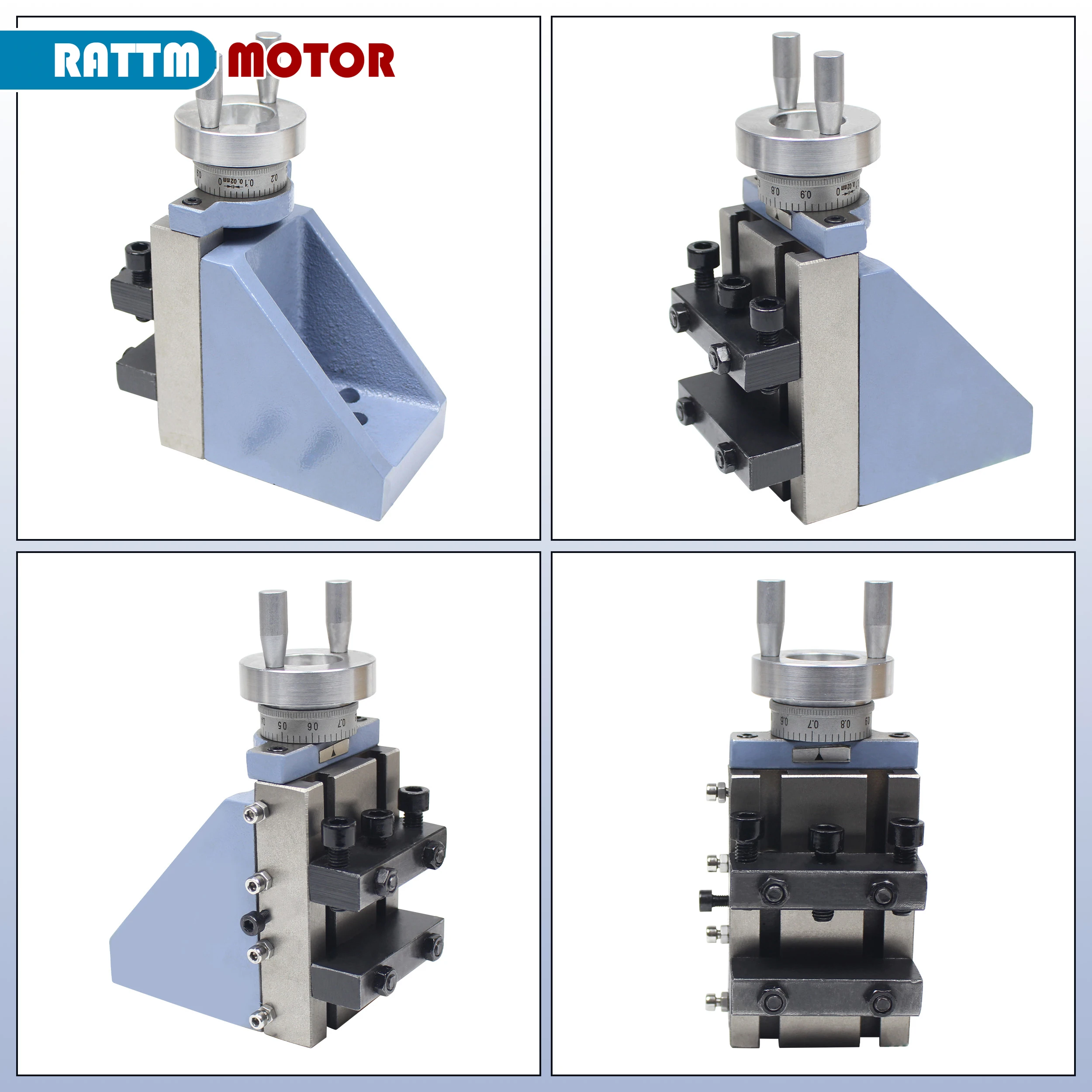 【DE stock】Vertical Tool Holder for WM210V Milling Attachment Mini Lathe Accessories
