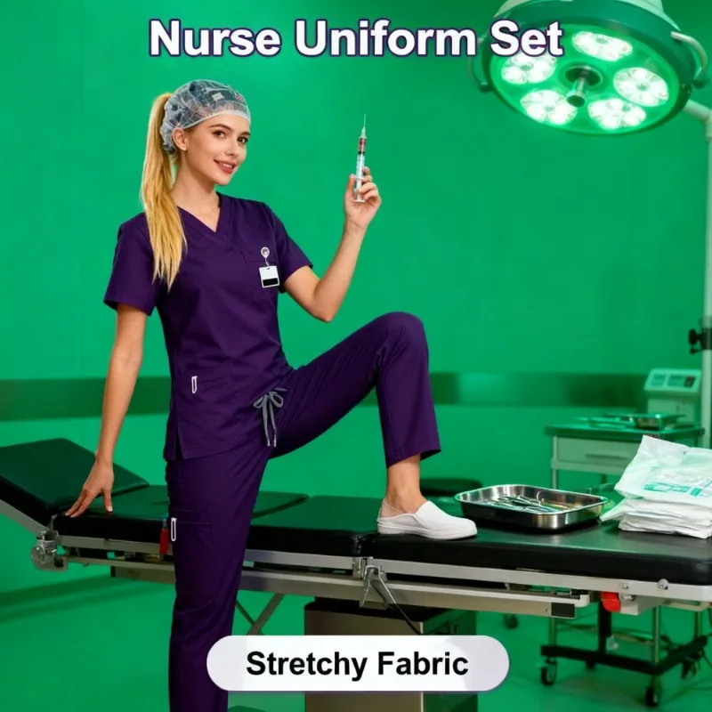 

Набор скрабов для больничного спа-салона и использования в салоне, рабочая одежда для разных сценариев