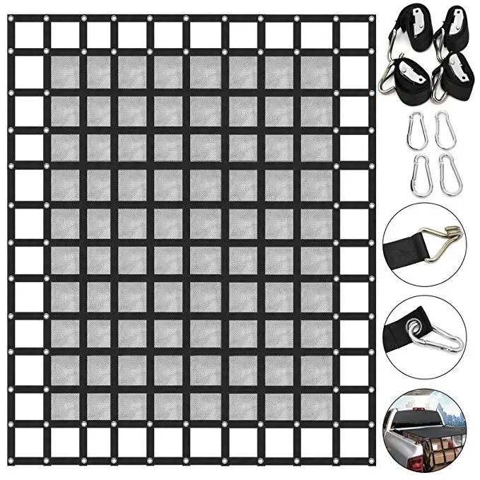 

Roof Storage Hammock Bed Heavy Duty Customize Truck Bed Cargo Net for Jeep Truck Safety Cargo Net