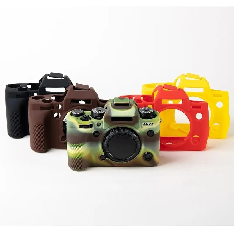 Soft Silicone Camera Case For FUJIFILM XT-4 XT4 Mirrorless Camera Bag Protective Sleeve