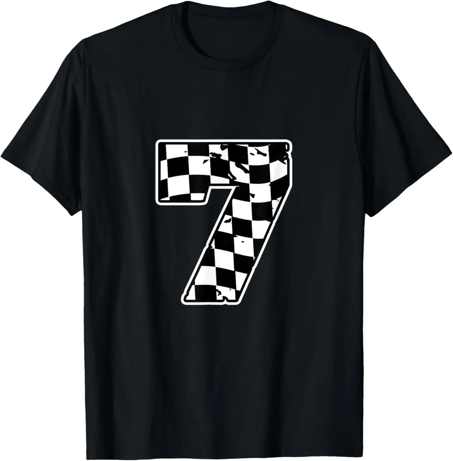 Camiseta Pit Crew Racing de 7 años, coche de carreras de 7 cumpleaños para niño