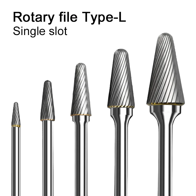 l tipo tungstenio aco duro liga giratoria metal moagem cabeca cortador chato conico cupula arquivos rotativos 1pc 01