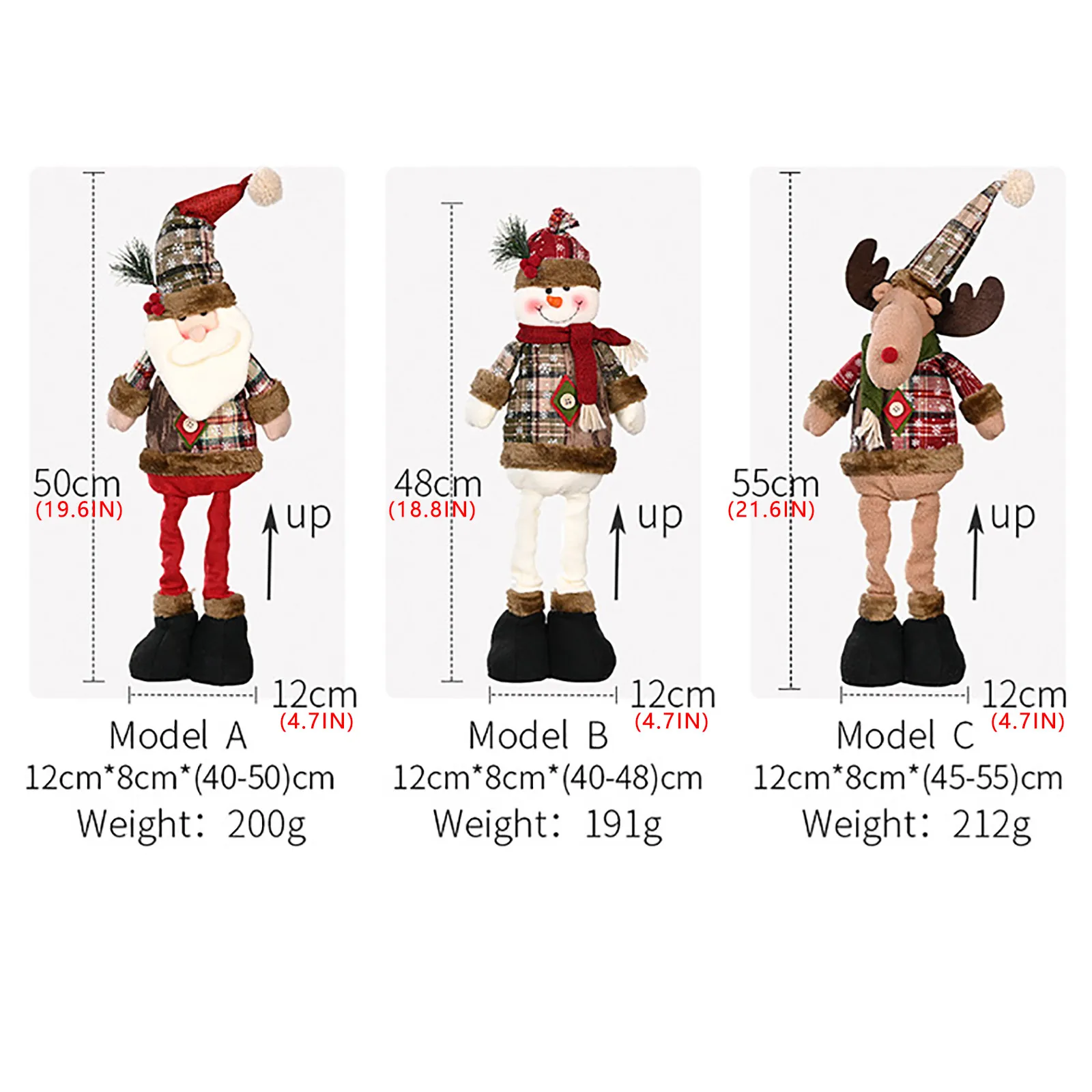 عيد الميلاد الرجعية ندفة الثلج منقوشة النسيج تمتد موس دمية عطلة احتفالية ديكور المنزل زخرفة فريدة من نوعها عيد الميلاد ديكور هدية حلية