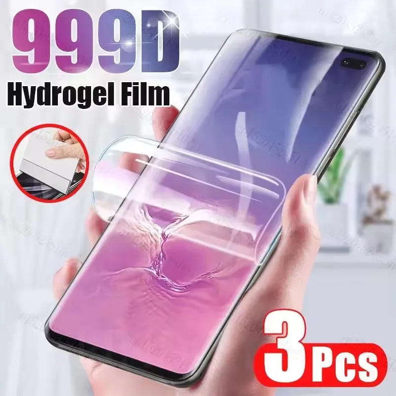 3 قطعة فيلم هيدروجيل ل Umidigi G6 G9 5G G1 G3 زائد ماكس G2 G5A G5C G9A G9C G9T واقي للشاشة لا الزجاج