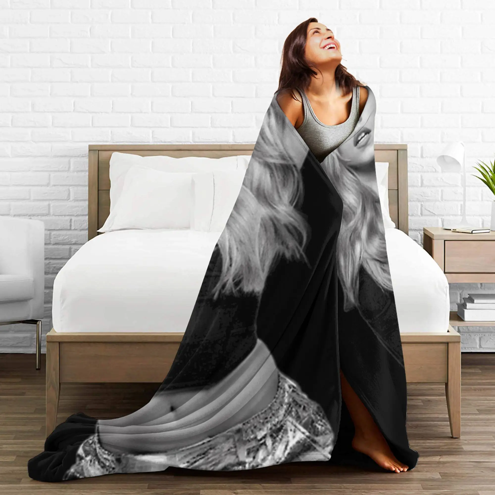 سيدني سويني بطانية ناعمة دافئة للأطفال بطانية رمي قطيفة نمط الأريكة كرسي الفانيلا المفرش غطاء سرير أريكة