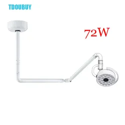 TDOUBUY LED Ceiling Surgical Exam Light Shadowless Lamp Pet Surgery Dental Department 72W Super Brightness  (90V-240V) 800mm