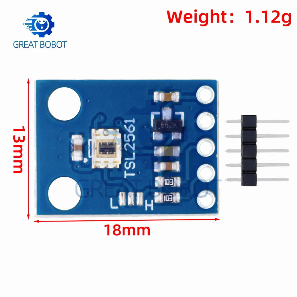 1-2 Buah GY-2561 TSL2561 Sensor Luminositas 3V Modul Sensor Cahaya Inframerah Breakout Sensor Terintegrasi untuk Arduino