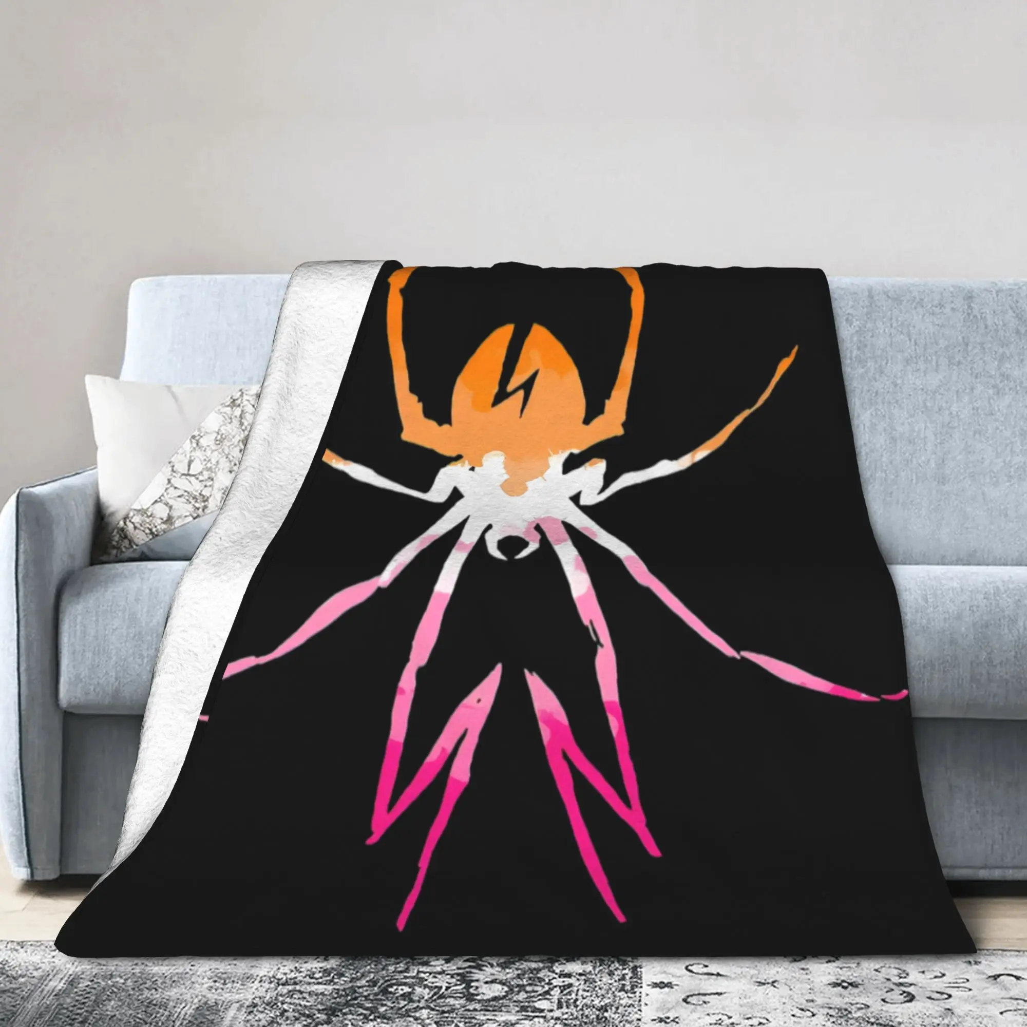 My Chemical Romance Danger Days Spider Warm Soft Blanket Plush Throw Blanket Couch Chair Flannel Bedspread Sofa Bed Cover