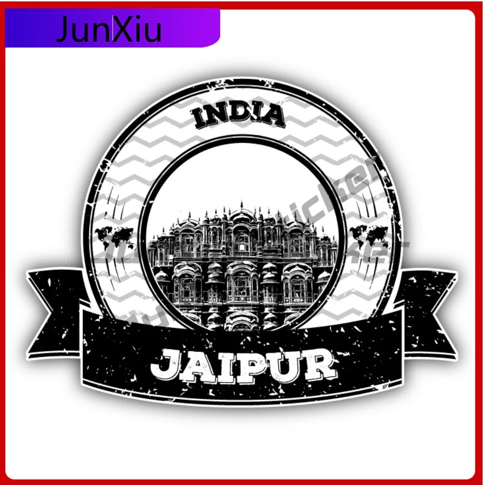 

Jaipur India Creative Sticker Stamp Travel Car Decal Bumper Stickers For Motocross Cute Style Laptop Use Waterproof Vinyl Dec