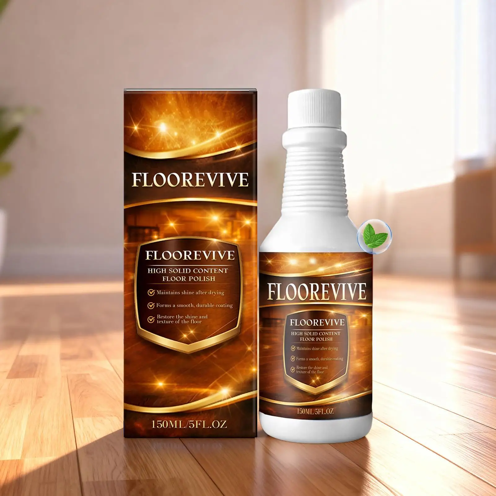 Hardwood Floor Restorer 150ml High Gloss Polishing Cleaner Floor Cleaner Scratch Remover Agent for Restoration Refinishing Home