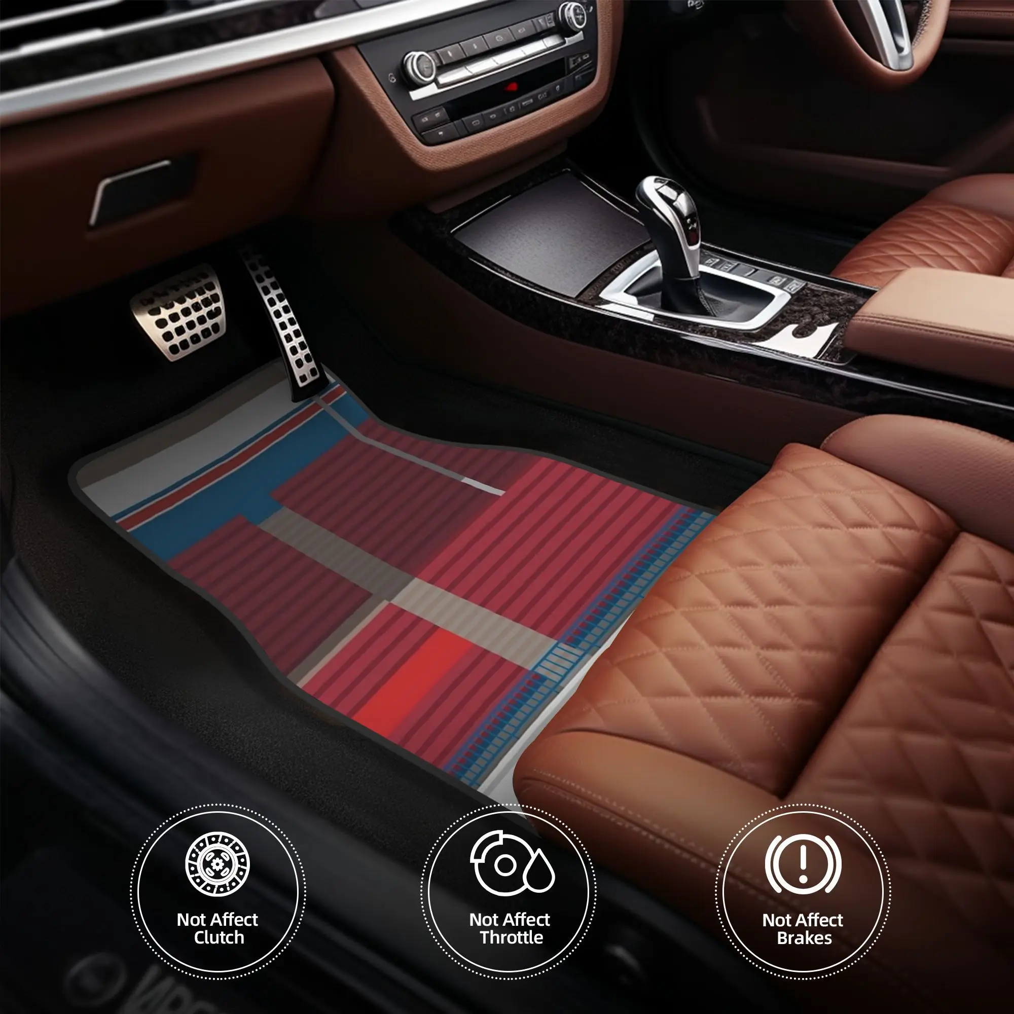 4pcs Footscray Pillow Car Floor Mats, Durable, Fits Cars, Ideal Gift, Vehicle Interior Mats, Playful Design, Long-Lasting Mats,