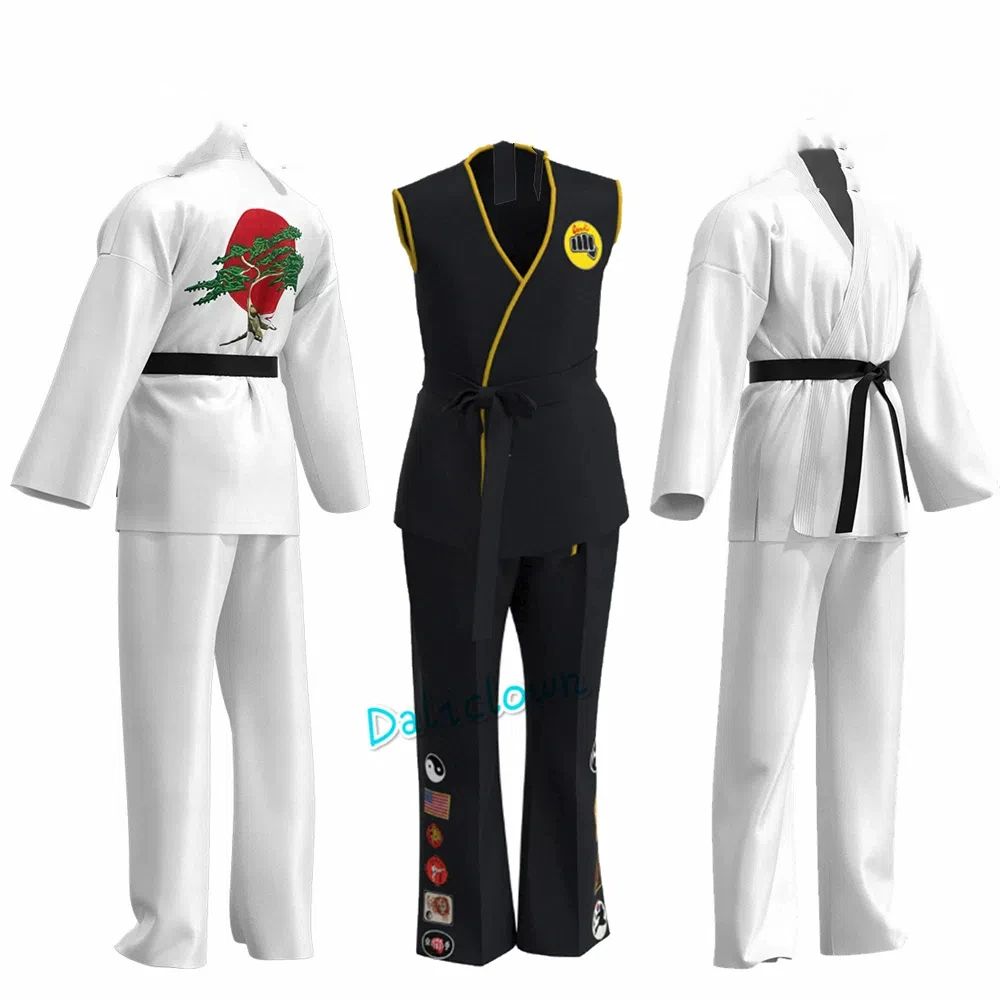 KOF asil ra Kai Cosplay Costume pour enfants, uniforme de kimono noir et blanc, groupe de sauna Anime, survêtement trempé pour