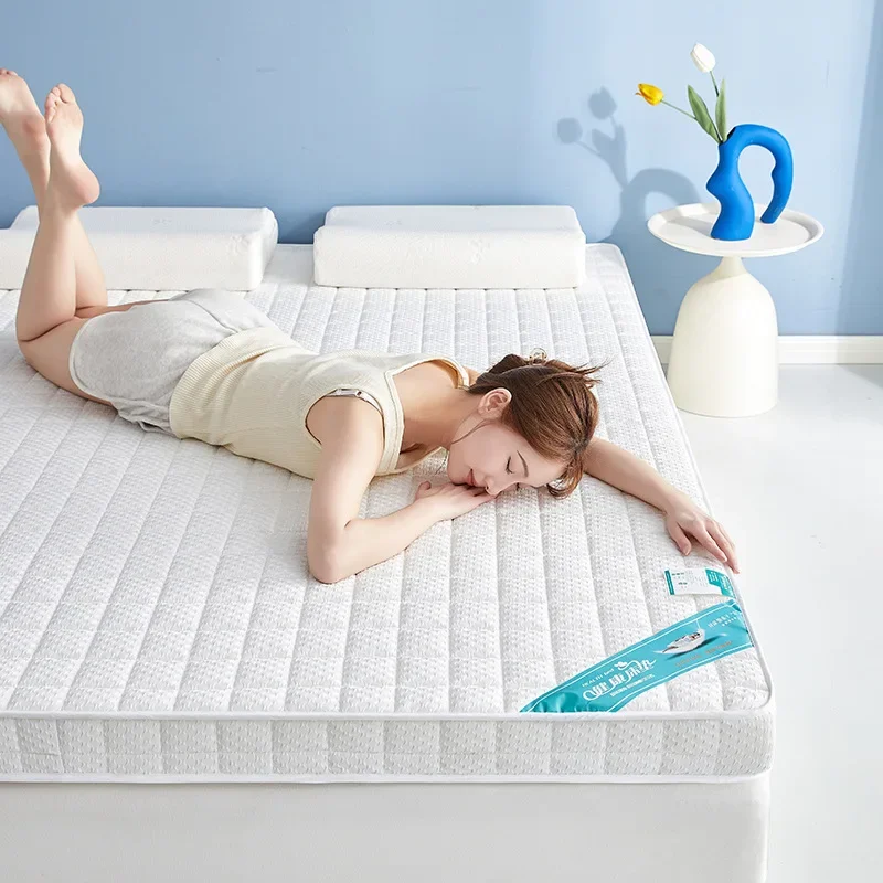 Waffle High Elastic Memory Cotton Mattress Single Double Household Rental Soft Cushion Dormitory Sponge 180x200cm Thickness 8 Cm