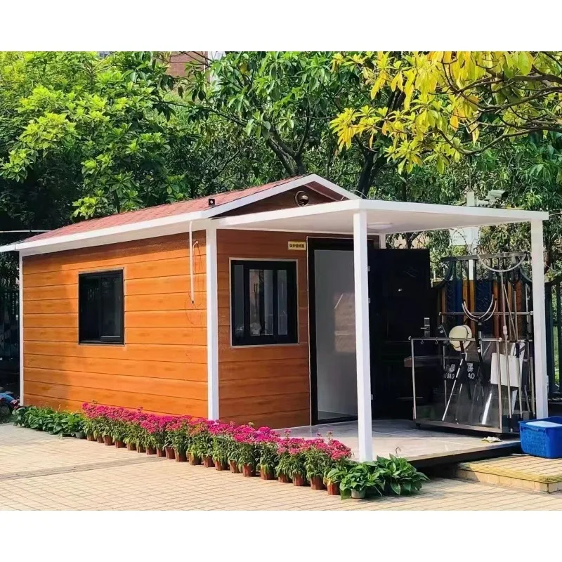 Maison de conteneur personnalisée à faible coût, largement utilisée dans un parc, conteneur de toile