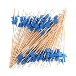 100Counts Cocktail Picks Cupcake Sticks Wooden Toothpicks Cocktail Sticks Party Supplies