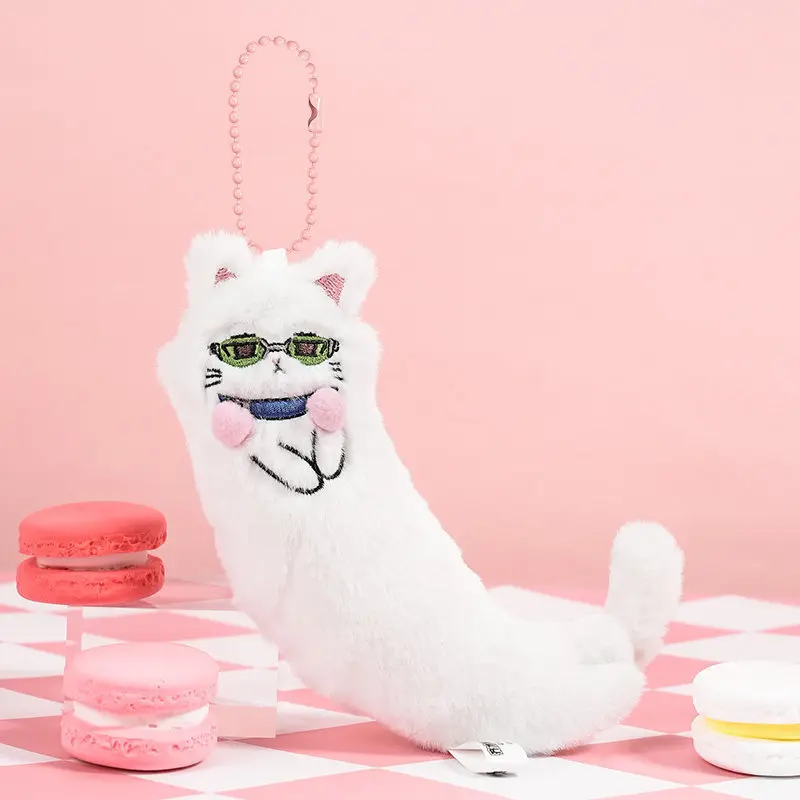 Genuine in Stock Saiki Kusuo Kawaii Cat Plush Doll Anime Stuffed Toy Keychain Bag Charm Pendant Cotton Figure Birthday Gift view 2