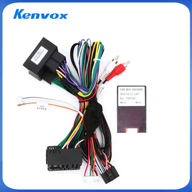Kenvox 16 Pin Power Wiring Harness Cable adapter Canbus Box Decoder For BMW X3 E83 2006-2010 Android Car Radio Stereo