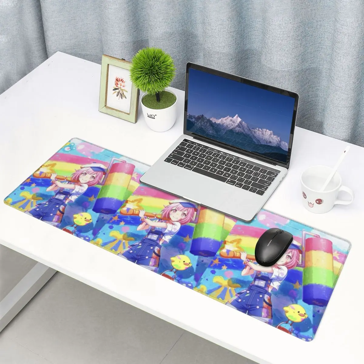 Large Mouse Pad Emu Otori Wonderhoy Stamp Gamer PC Laptop Mats Keyboard Carpet Computer Gaming Office Accessories Desk Mat