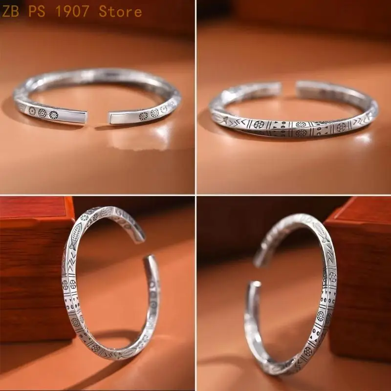 -Bangle Bracelets Simple C-Shaped Open Mobius-Ring Twist Bracelet Cool 55KA