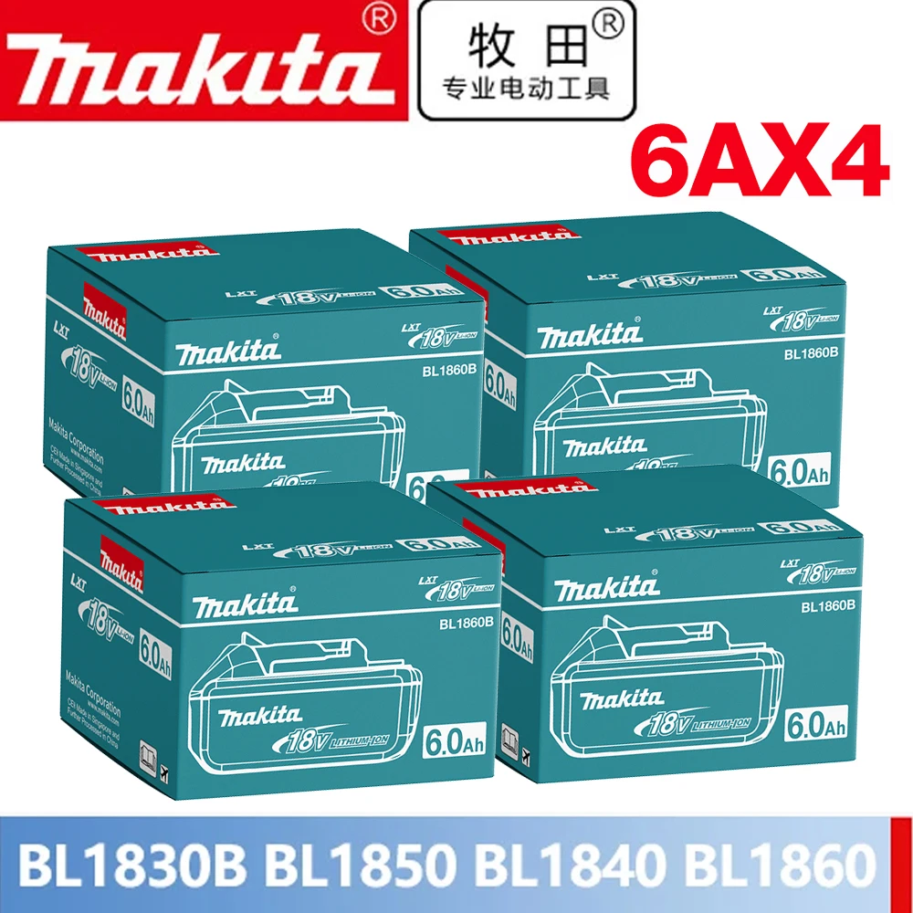 Echte 6AH makita BL1860 18V Batterij Elektrisch gereedschap Li-ion Vervanging LXT BL1850 BL1840 voor 18V Schroevendraaier met BMS