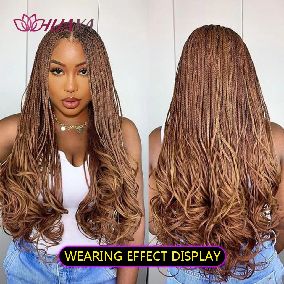 Huaya Synthetisch Haar Franse Krullen Vlechten Hair Extensions Losse Golf Spiraal Krul Vlechten Haar Voor Afro-amerikaanse Vrouwen