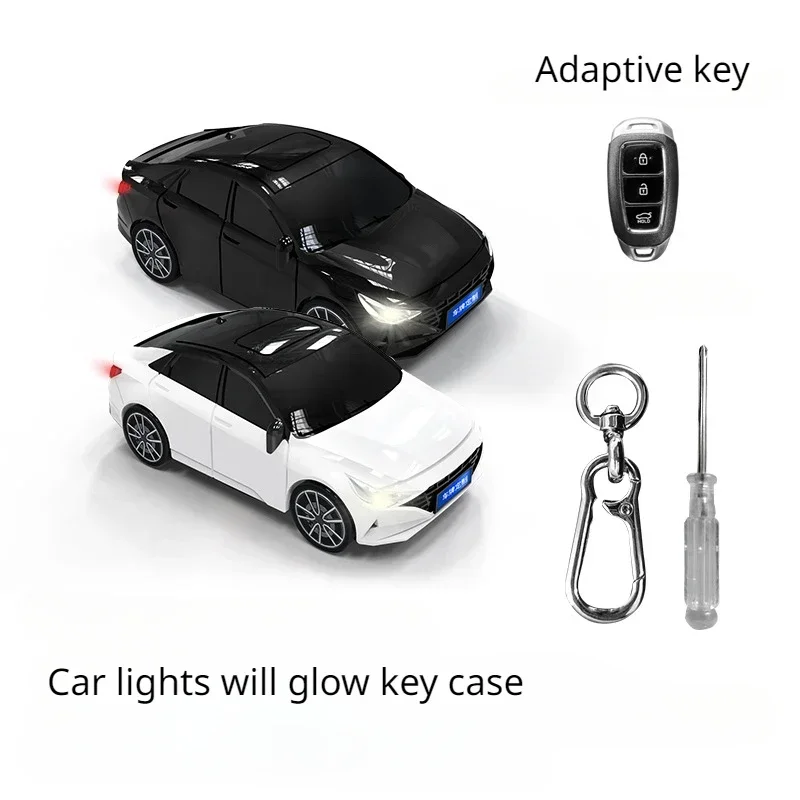 

For Hyundai Elantra Key Case Car Model Case Remote Control Protective Cover Key Fob Accessory Surprise Gift Car Decoration