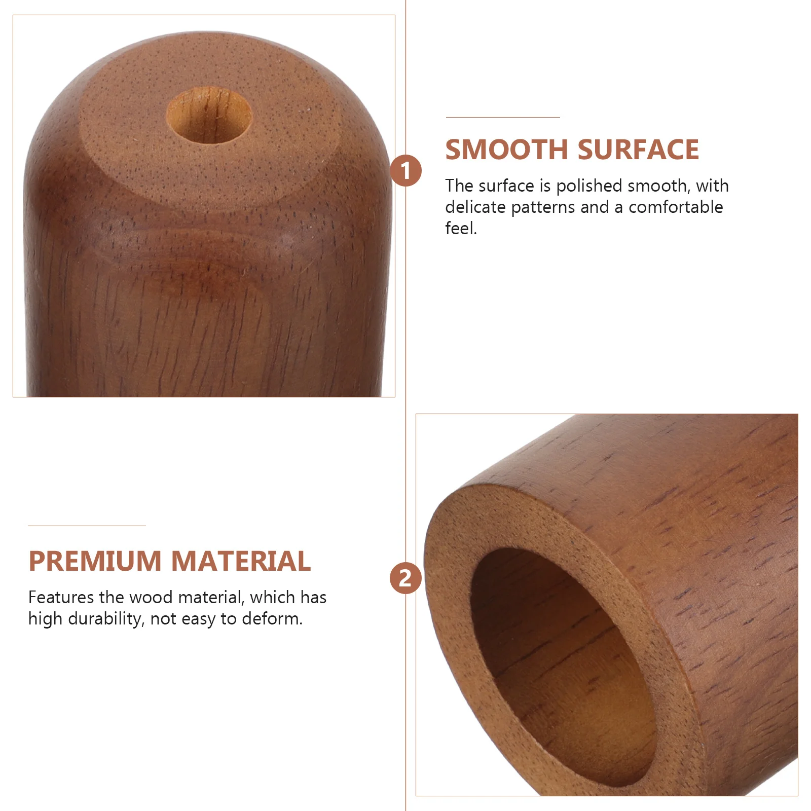 خشب متين E27 مصباح كأس قاعدة اليدوية دائم الرجعية المقبس كوب DIY بها بنفسك حامل الإضاءة Finials الحديثة E27 حامل مصباح الكؤوس #4