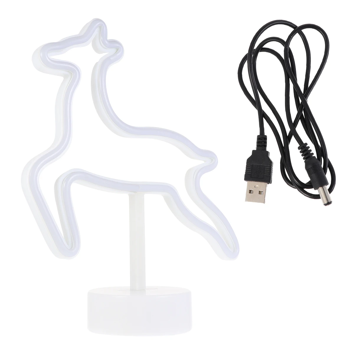

Neon Elk Decoration LED Desktop Lamp Ornaments Christmas Night Party Light Home