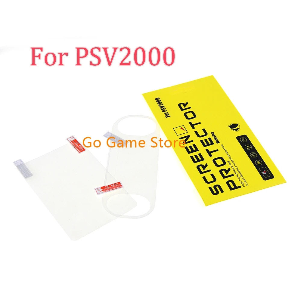 40sets/lot for PS Vita PSV2000 Screen Protectors for PSV 2000 Tempered Front+ Back HD Clear Protector Film