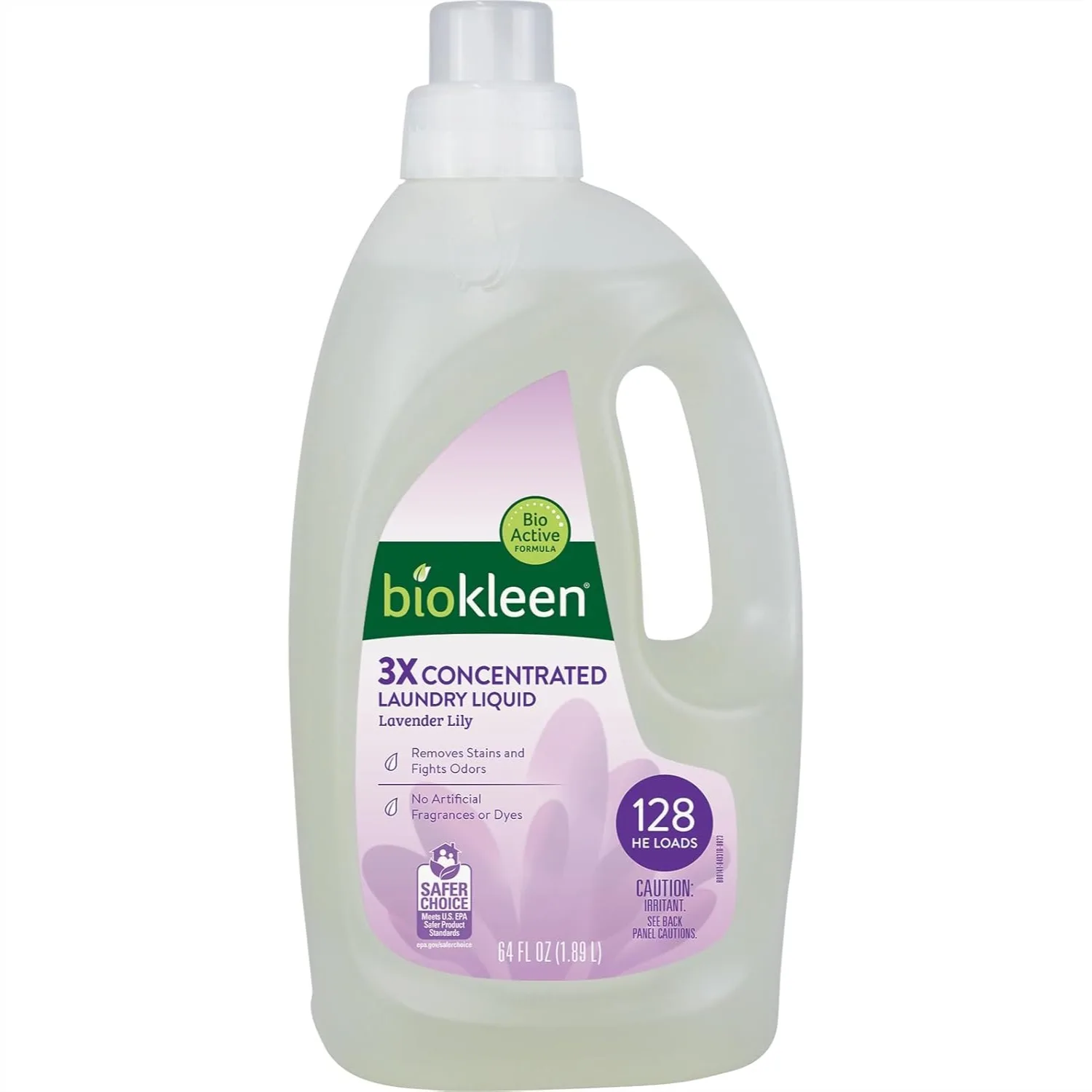 

Natural Laundry Detergent 128 Loads Liquid Concentrated Plant Based No Artificial Fragrance