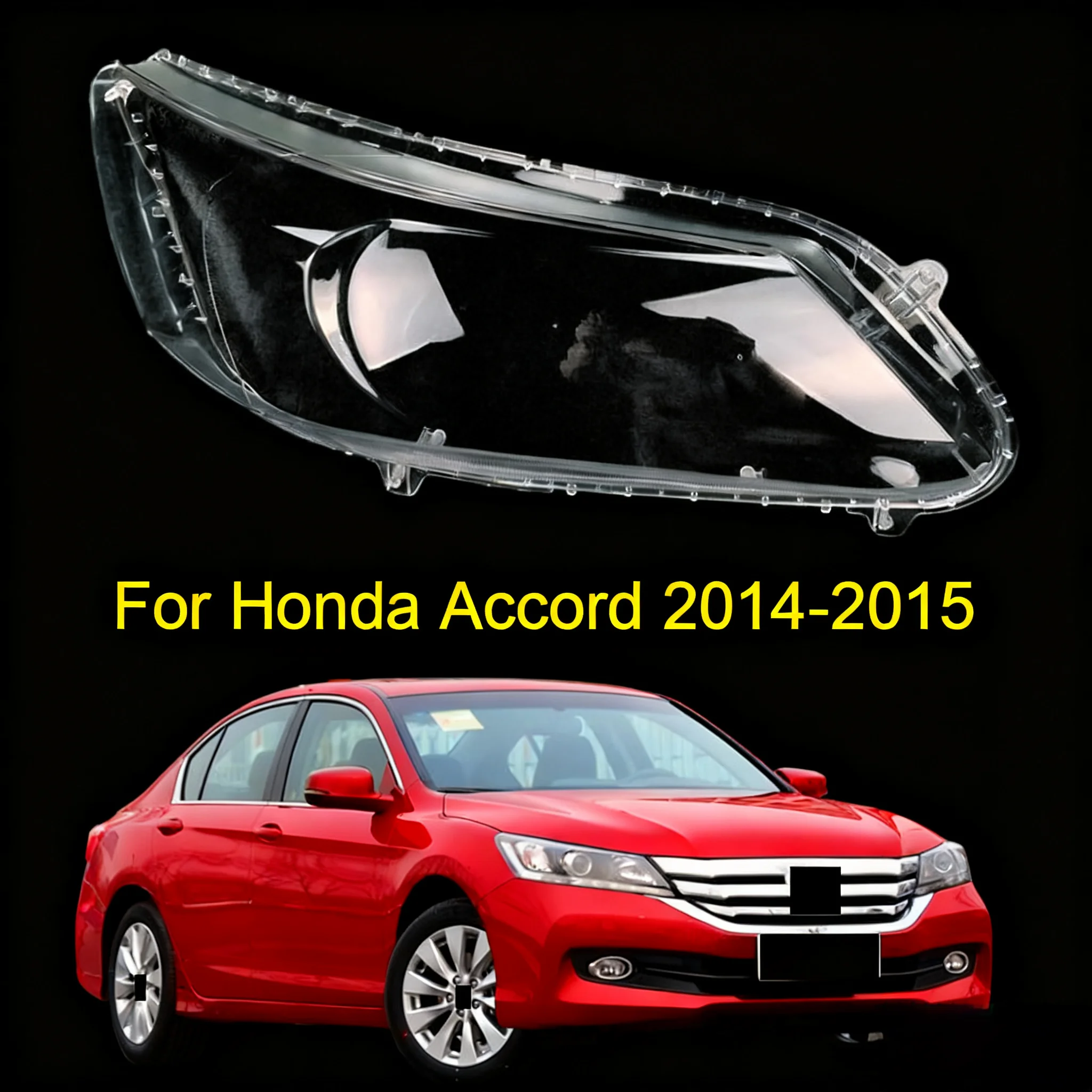 For Honda Accord Nine Generation 2014 2015 Headlamp Cover Transparent Headlight Shell Lens Auto Replacement Parts