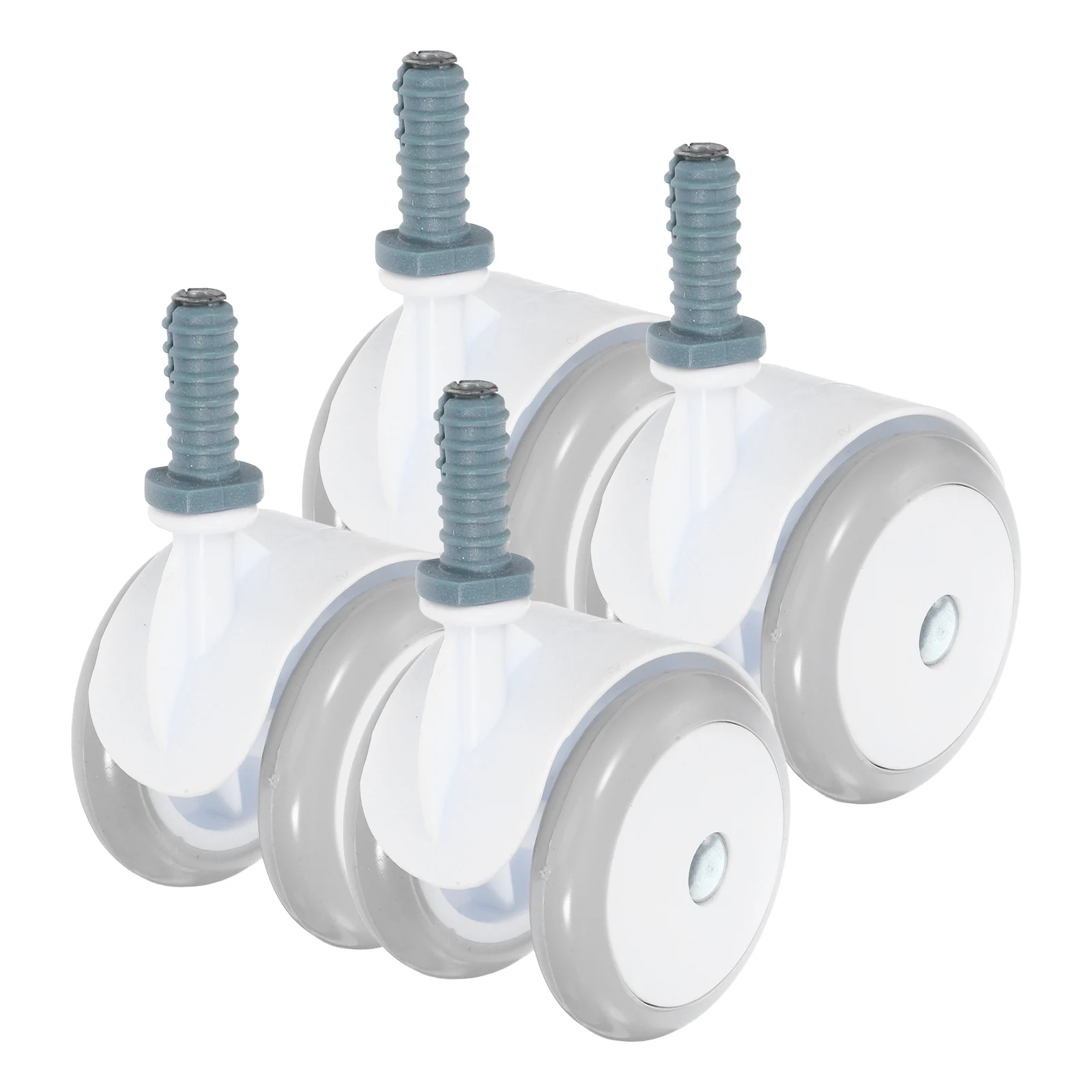 10Mm Universal Baby Walker Replacement No Noise Caster Wheels Shock Absorbing Non-Metal Smooth 4pcs Silent Swivel Casters