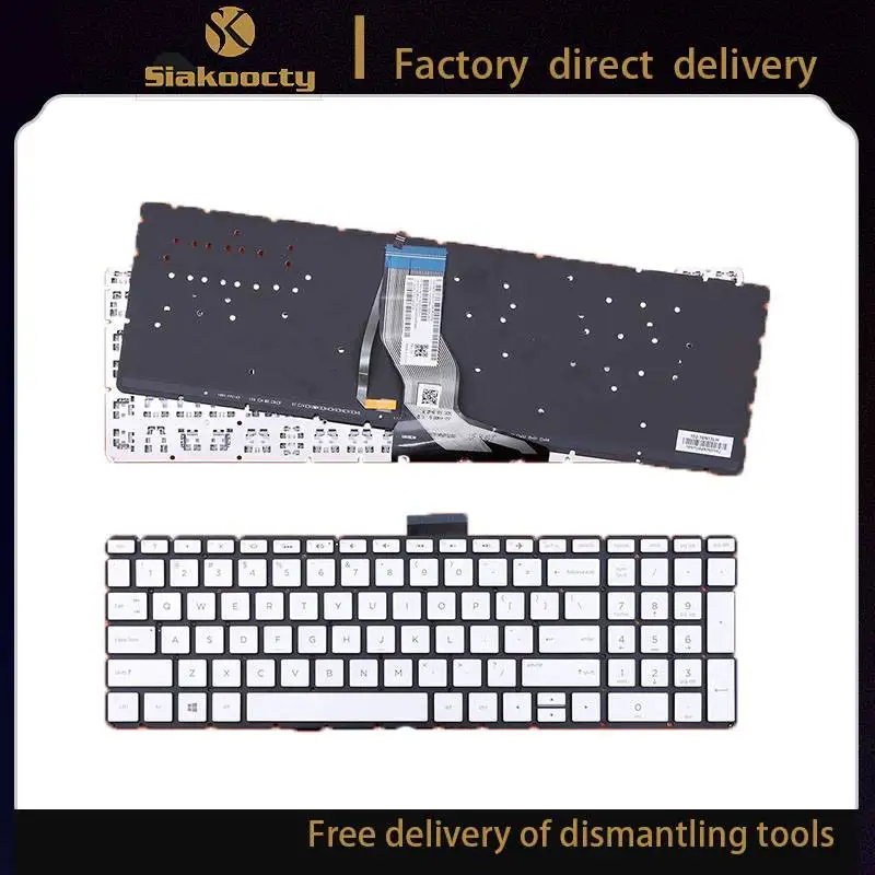 

Siakoocty laptop keyboard for HP ENVY X360 15M 15-BP 15-BP015 15-BS 15-BW 250 G6 US with backlit keyboard Silver new SN7161BL2