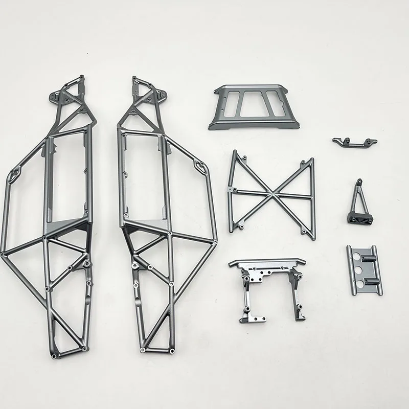 إطار أنبوب من سبائك الألومنيوم باستخدام الحاسب الآلي VP H10 أرجواني أسود تيتانيوم اختياري لـ 1/10 RC الزاحف سيارة Traxxas إطار الأنابيب أجزاء قذيفة السيارة