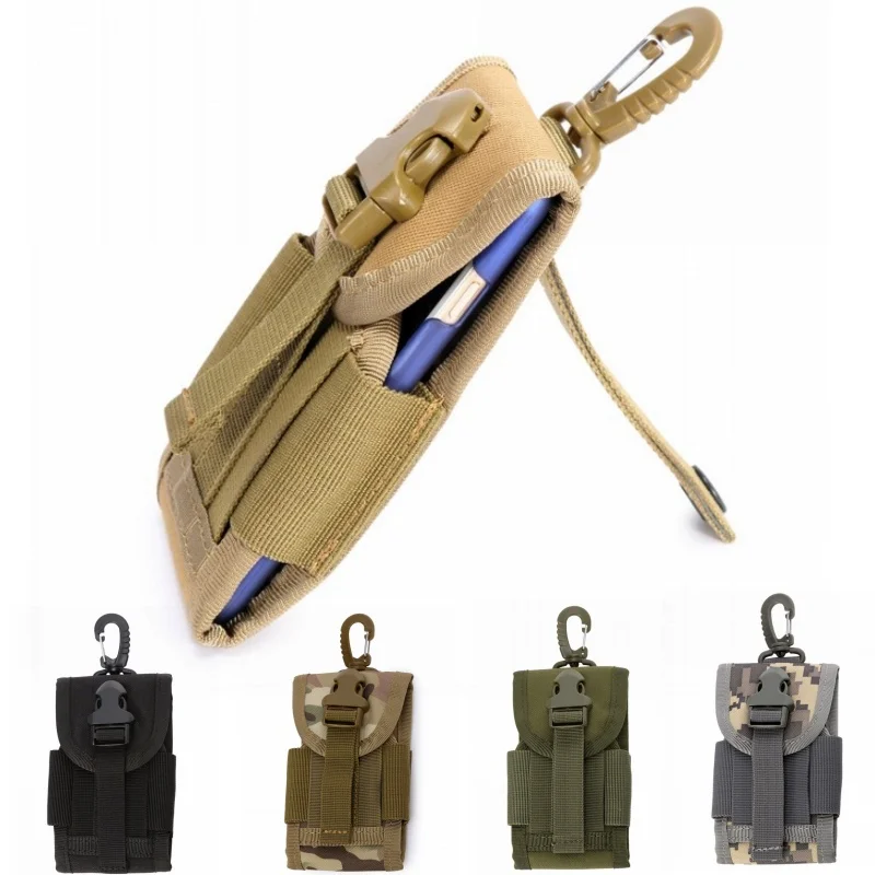 4.5 Inch Tactical Molle Belt Phone Pouch Case Cell Phone Holster Military Army Hunting Waist Bags Mobile Phone Holder Bag