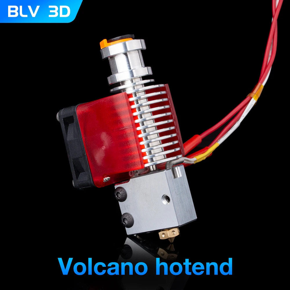 BLV Volcano Hotend 12V/24V Remote Bowen Print J-head Hotend And Cooling Fan Bracket For v6 HOTEND For PT100