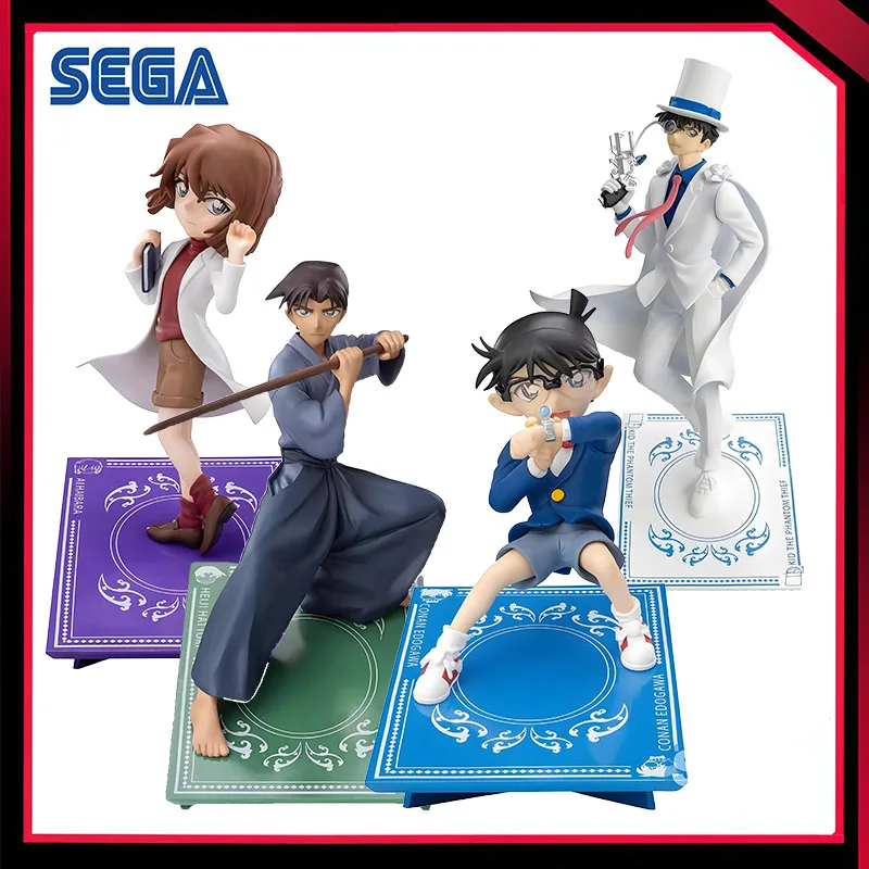 

In Stock Original SEGA Luminasta Detective Conan Conan Edogawa Kuroba Kaito Haibara Ai Hattori Heiji Anime Figure PVC Model Toys