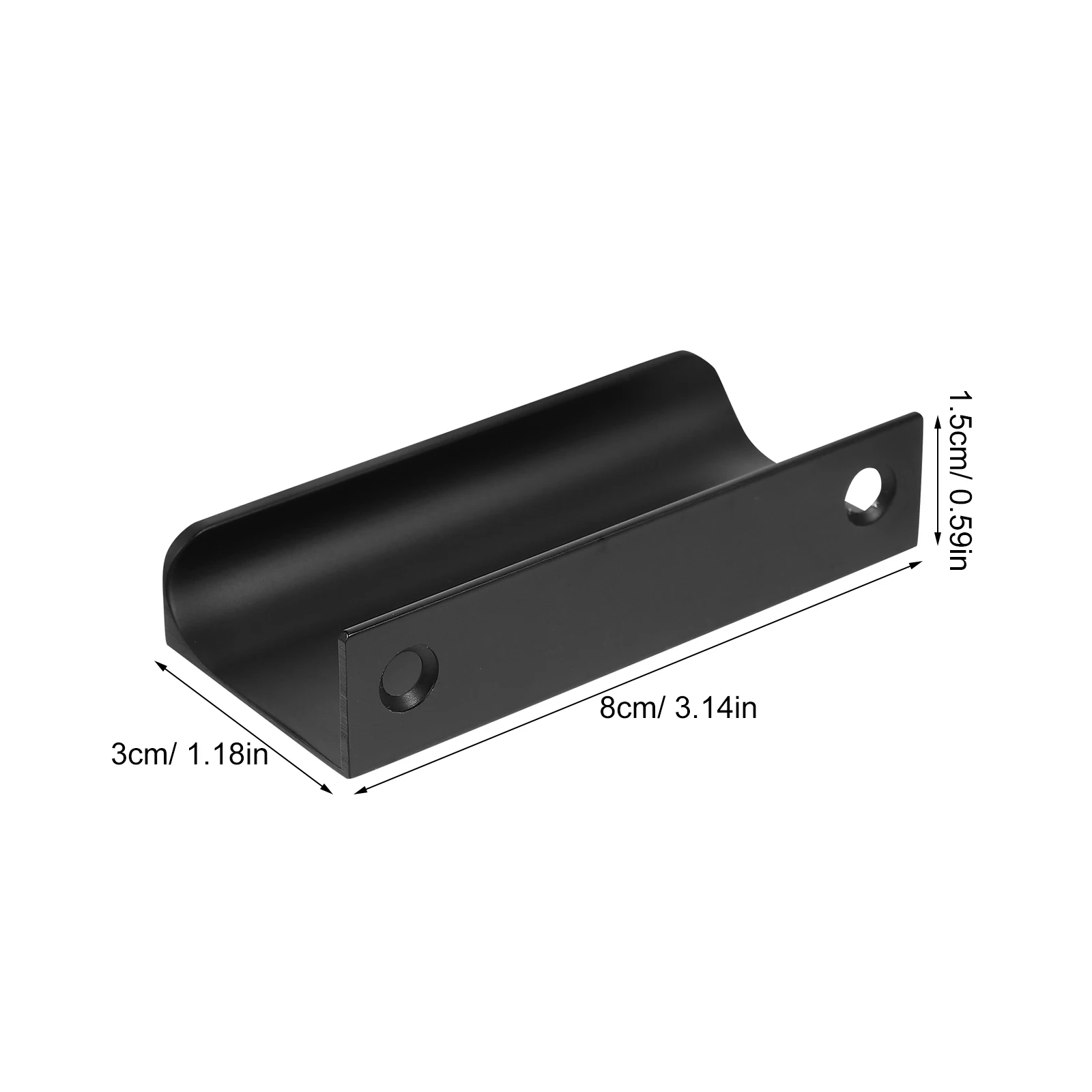 

1 Set Invisible Drawer Pull Handle Cabinet Door Wardrobe Cupboard Furniture Handle Comfortable Grip Easy Install Home Kitchen