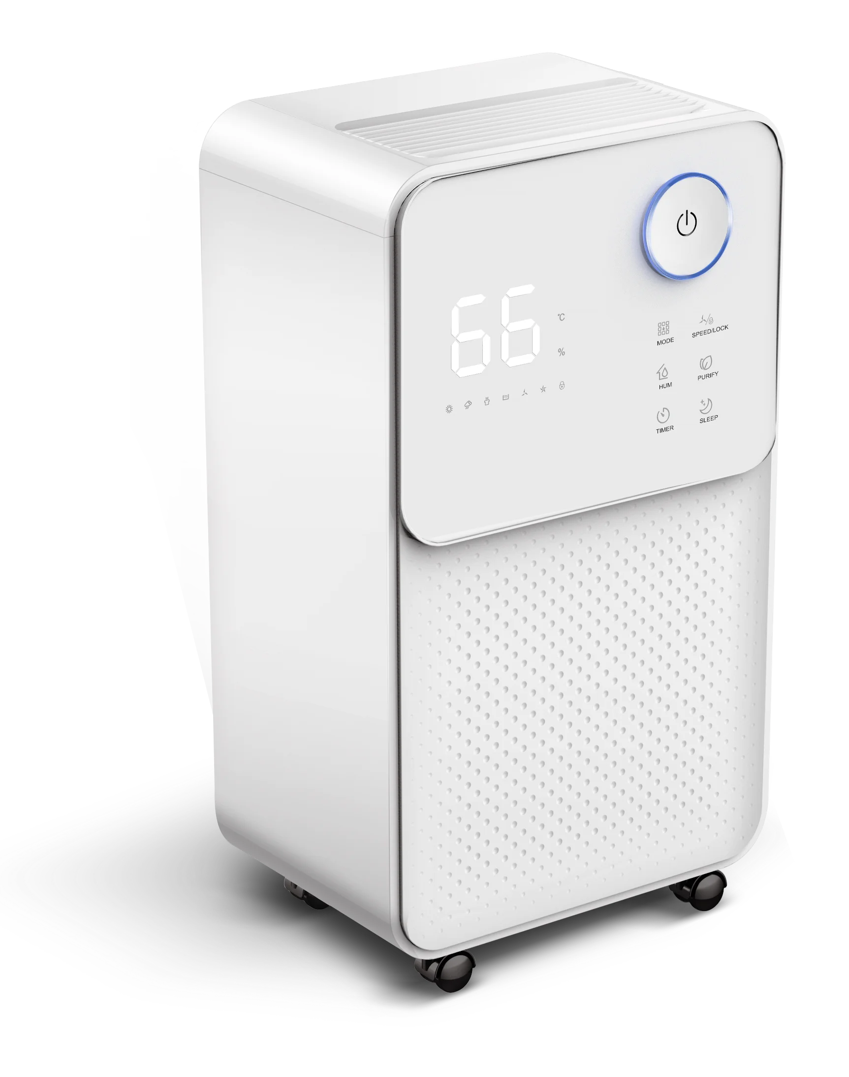 Portable Home Dehumidifier ,12L/16L Low‑Noise WiFi Compact LED Display Air Purifier