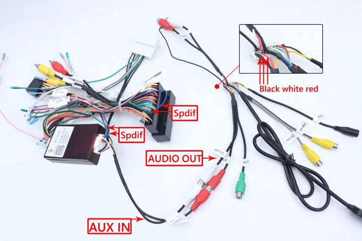 QSZN Car radio Canbus Box Decoder HY-SS-04 For Hyundai I40 Harness Wiring Cables Wiring Pin Harness Plug Power Cable Android