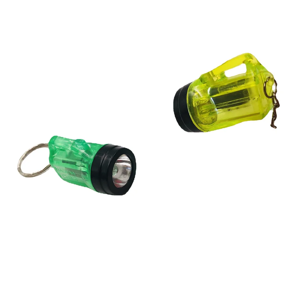 Mini Flashlight Key Chain Battery Light LED Small Miner\'s Lamp Keyrings Pocket Flashlight Outdoor Emergency Mini Lamp