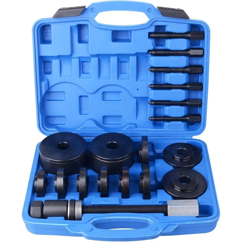 19pcs Front Wheel Drive Bearing Removal Installation Service Tool Kit FWD Bearing Install Master Set Wheel Bearing Remova